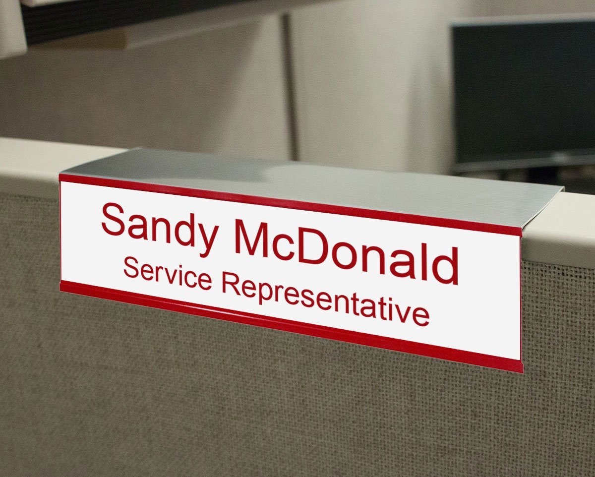 Colorful Office Nameplate Holders - 8