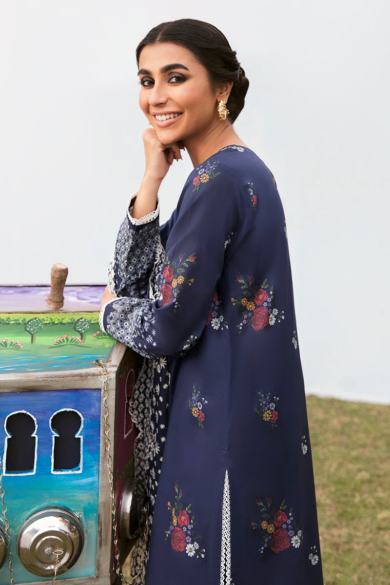 JAYLIN NIGHT 3PC PRINTED LAWN SUIT | Women's Floral Printed Outfit | Soft Cotton Fabric | Perfect for Party, Wedding & Special Occasions