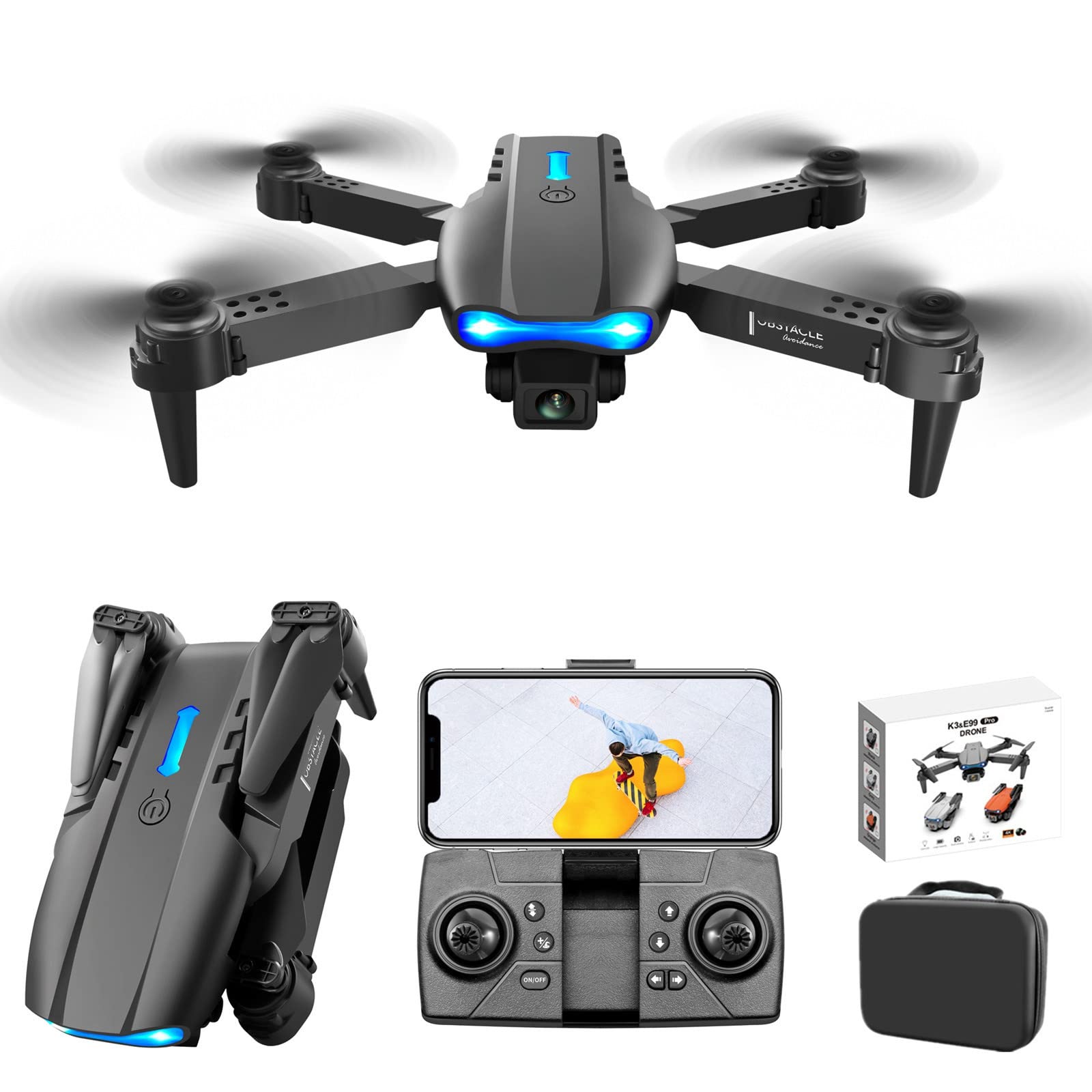 **Dual 1080P HD Camera Drone with Altitude Hold & Headless Mode - One Key Start, Speed Adjustment - Perfect Gift for Boys & Girls - Great for Aerial Photography, Outdoor Adventures & Fun Family Activities**