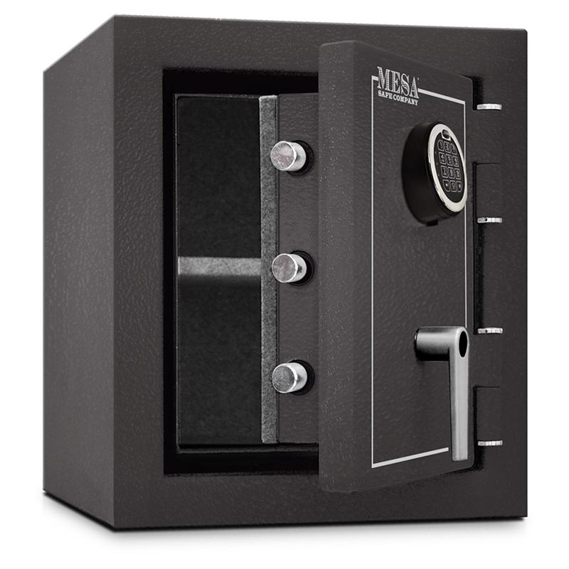 MBF1512E Burglary & Fire Proof Safe with Electronic Lock - Home & Office Security for Cash, Jewelry & Documents Protection