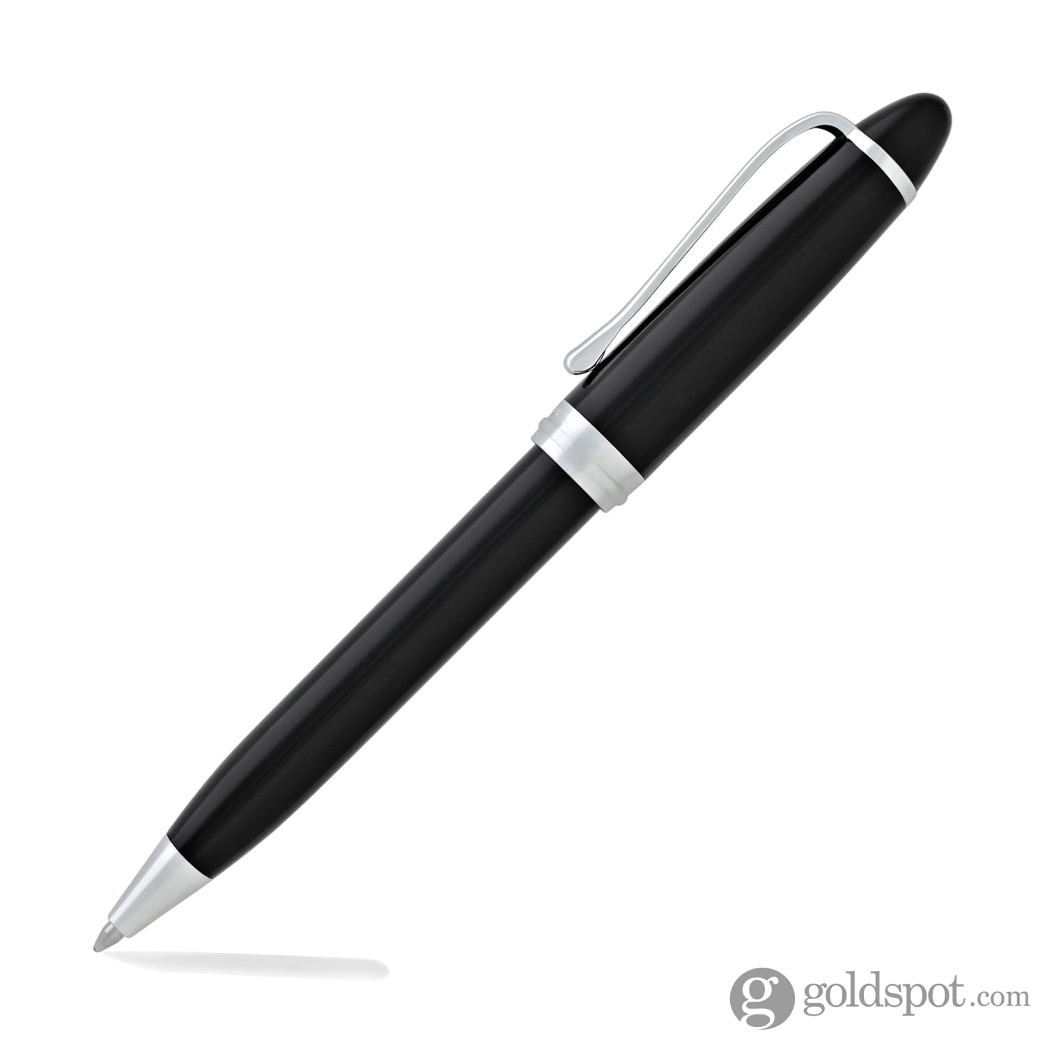 Aurora Ipsilon Deluxe Black Ballpoint Pen with Chrome Trim - Premium Writing Instrument for Business, Gifts & Everyday Use