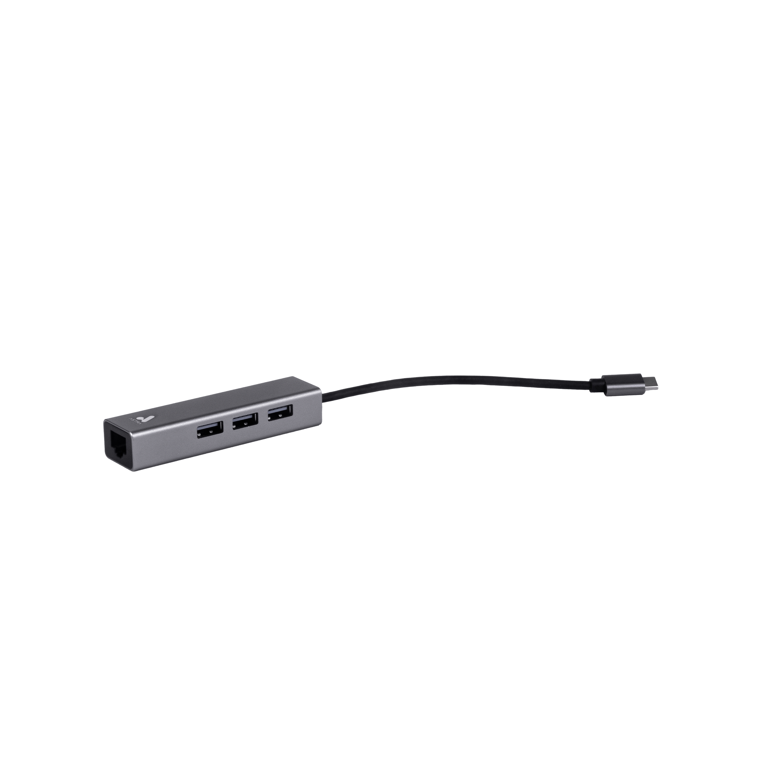 USB C to RJ45 Ethernet Adapter with 3 USB 3.0 Ports - Silver Astra - Perfect for MacBook, Chromebook, and Ultrabooks (Home Office, Gaming, Remote Work)