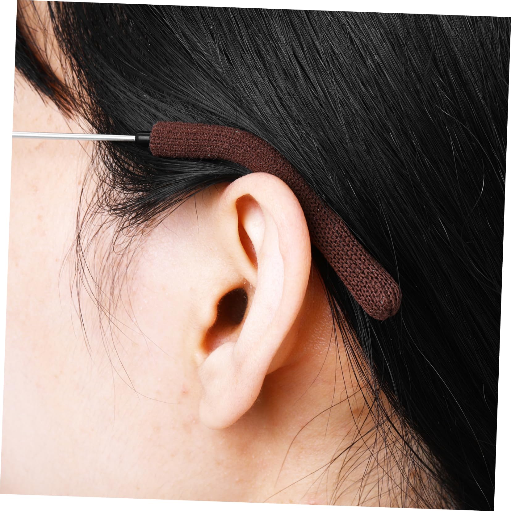 KOMBIUDA 3 Pairs Glasses Temple Covers - Soft Silicone Sunglasses Arm Tips Protectors, Eyewear Accessories for Comfort & Grip - Perfect for Reading, Driving, Sports & Daily Wear