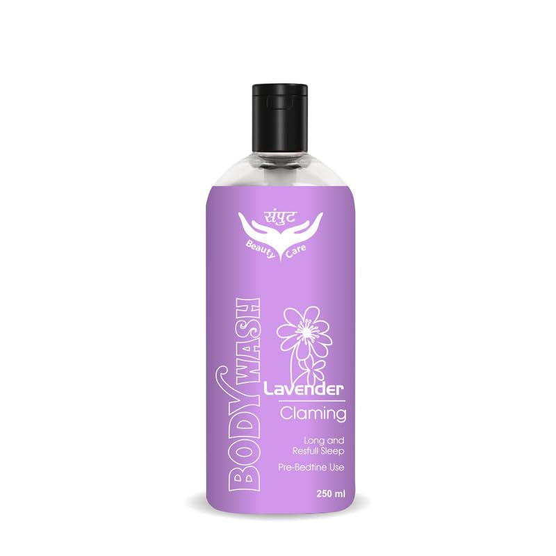Lavender Calming Body Wash for Relaxation & Better Sleep - Soothes Skin & Promotes Restful Nights - Perfect for Evening Showers & Stress Relief