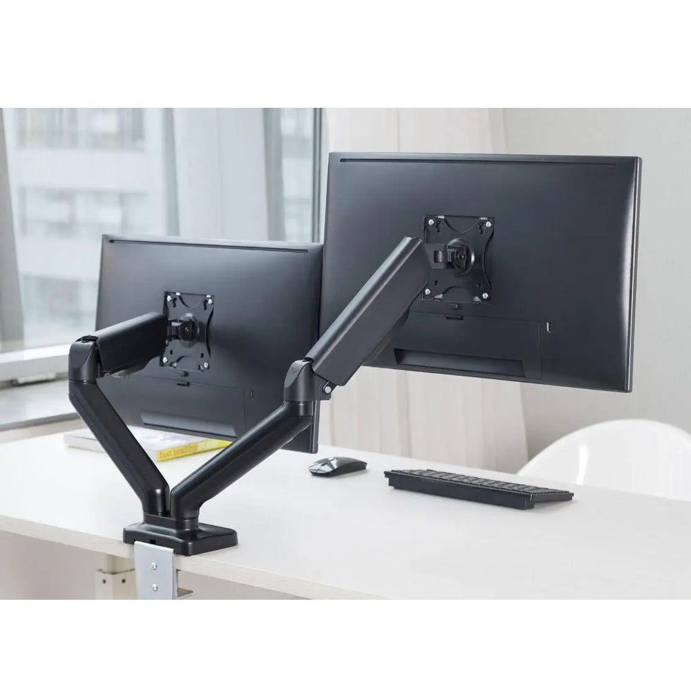 Activiva 17-32 Inch Dual Monitor Gas Spring Mount Stand with Steel Arm - Perfect for Home Office, Gaming Setup & Workspace Ergonomics