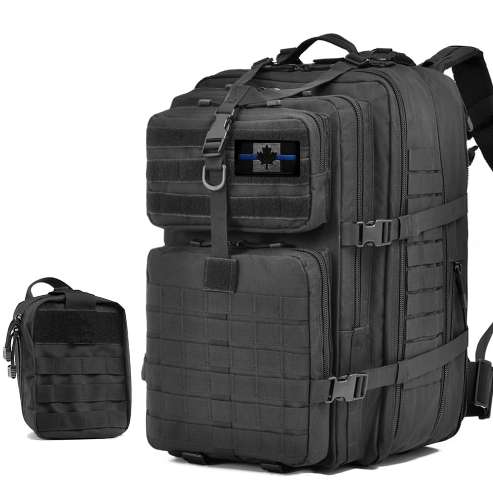 R.SASR Tactical Backpack - 45-64L Military Molle Backpack for Hiking, Camping & Outdoor Adventures | Durable Daypack for Travel, Hunting & Survival Gear