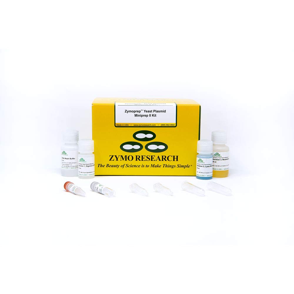 ZymoPrep Yeast Plasmid Miniprep Kit II - 50 Preps for Efficient DNA Extraction | Ideal for Molecular Biology Research & Yeast Plasmid Isolation