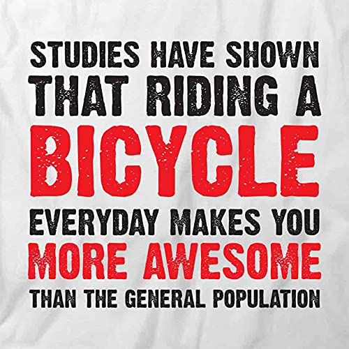 Bicycle Makes You More Awesome Graphic T-Shirt | Printed Cotton Tee for Men & Women | Casual Wear for Cycling Enthusiasts & Outdoor Activities