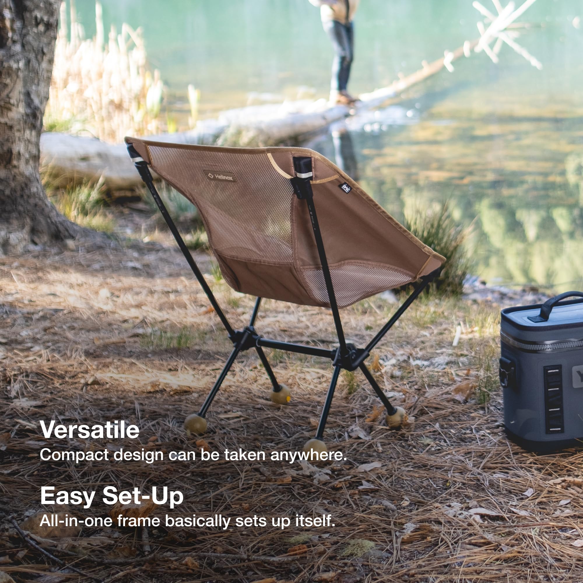 Helinox Chair One Original - Lightweight, Compact, Collapsible Camping Chair for Outdoor Adventures, Hiking, Backpacking & Beach Trips