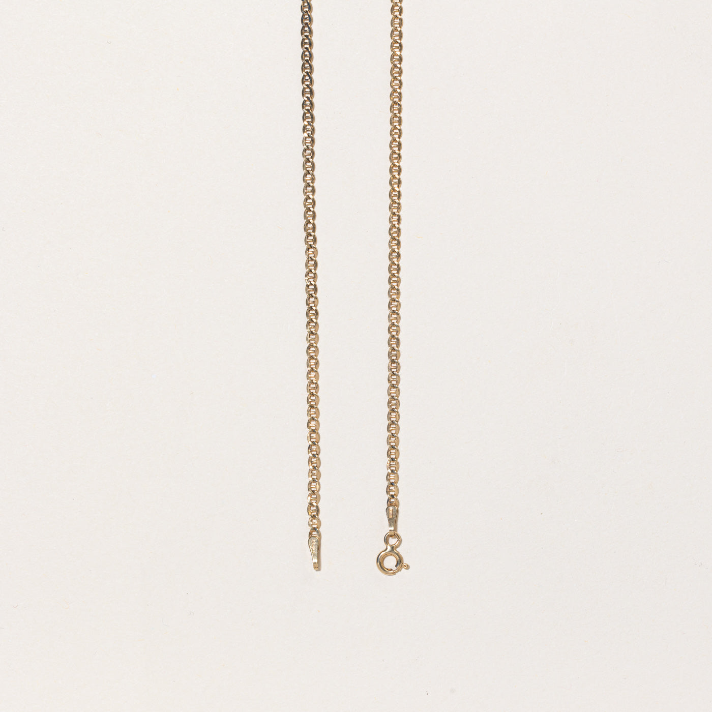 10k Yellow Gold Italian Anchor Link Chain Necklace - 18 Inch | Elegant Layering Piece for Women, Perfect for Everyday Wear & Special Occasions