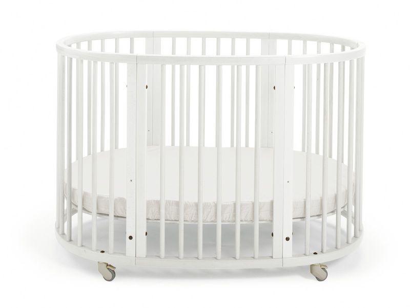 Stokke Sleepi Baby Crib - Convertible Wooden Crib for Newborn to Toddler - Modern Nursery Furniture for Bedroom - Perfect for Small Spaces & Co-Sleeping