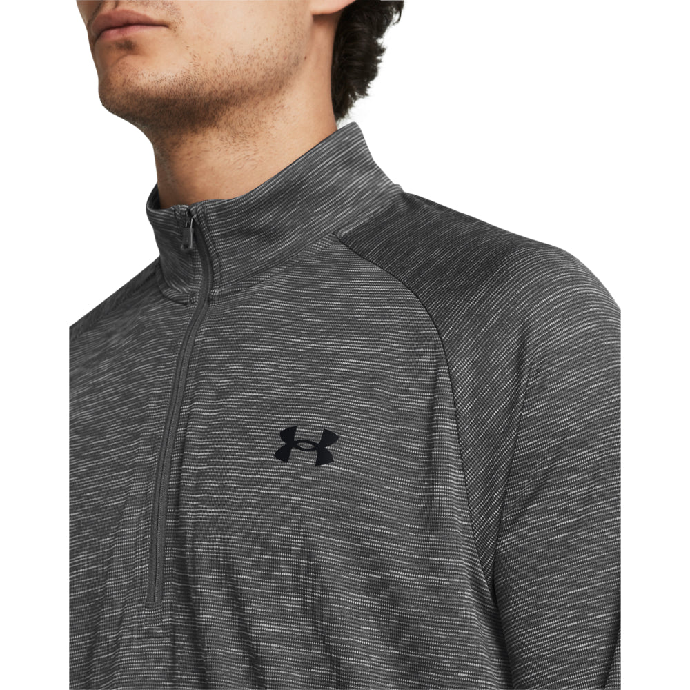 Under Armour Men's Tech Textured 1/2 Zip Pullover - Lightweight Performance Shirt for Running, Gym & Outdoor Activities