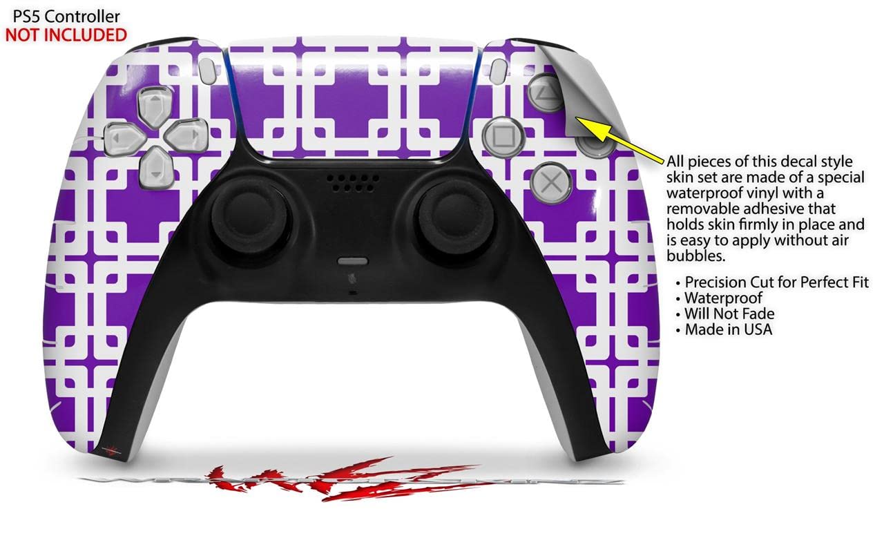PS5 DualSense Skin Wrap - Purple for Gaming & Protection