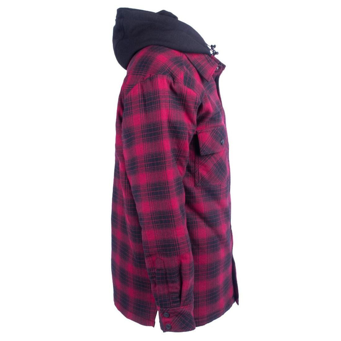 Terra Men's Quilted Hooded Flannel Work Hoodie - Heavy Duty Winter Jacket for Outdoor Work & Camping | Warm Fleece Lined Workwear for Construction, Hunting & Hiking (Style 100329)