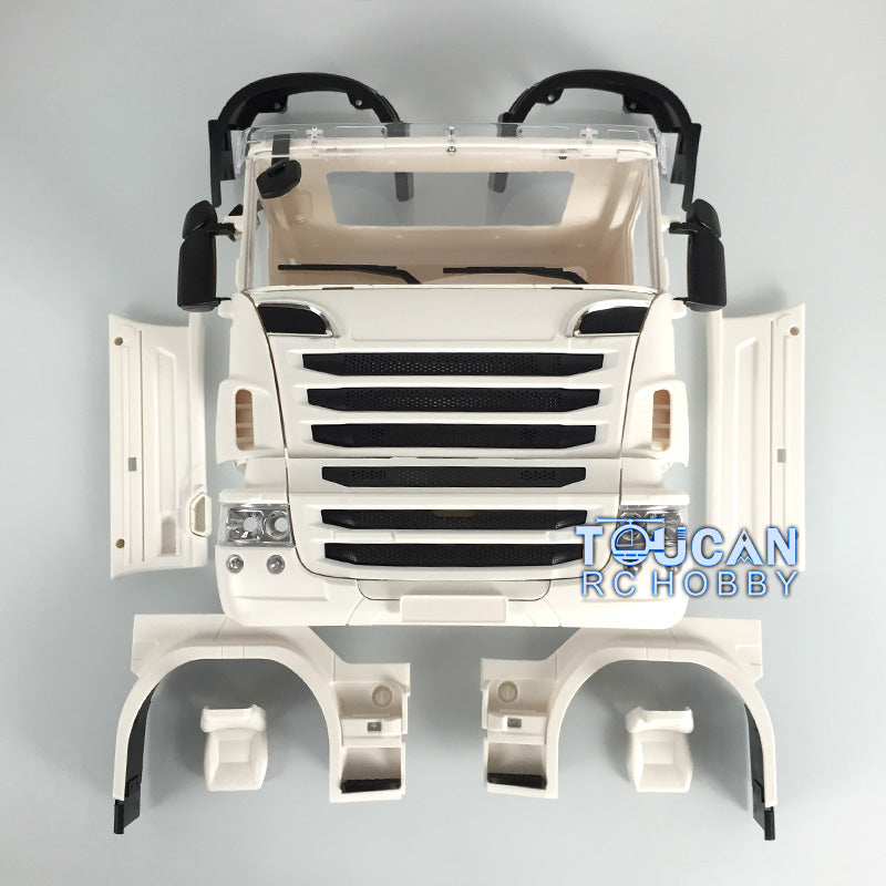1/14 Scale TAMIYA RC Tractor Truck R730 Plastic Highline Cabin Kit - DIY Remote Controlled Car Accessories & Spare Parts for RC Enthusiasts and Model Builders