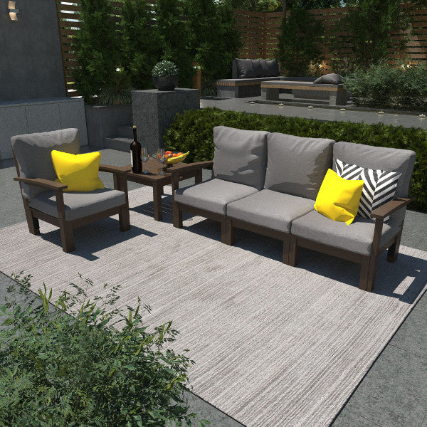 Custom Deep Seating Sofa Set with Chair and Side Table - Modern Living Room Furniture for Comfortable Lounging & Relaxation