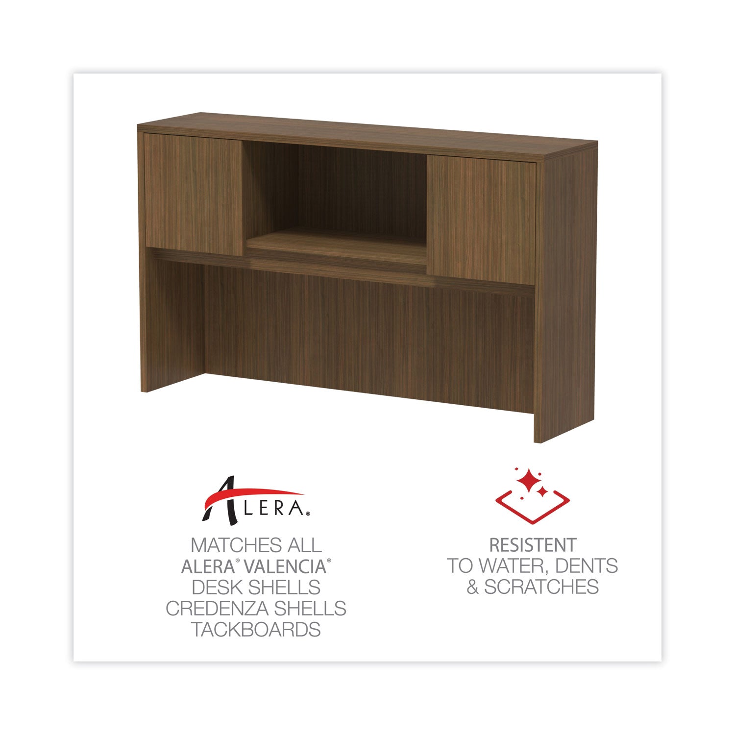 Alera Valencia Series 4-Compartment Hutch with Doors - 58.88