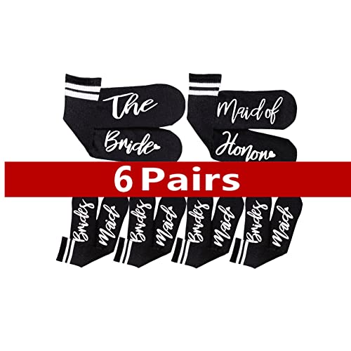 G:black-1 Bride/1 Maid of Honor/4 Bridesmaid