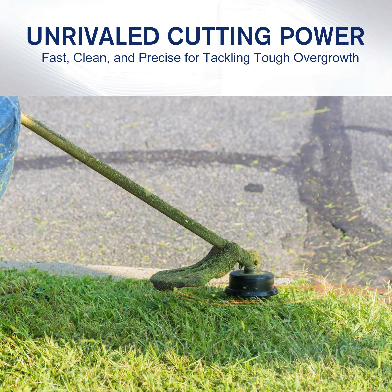 Powtol Magnum Gatorline .095-Inch Square Trimmer Line - 3lbs Spool for Husqvarna, Ryobi, Echo & Stihl Weed Eaters - Durable Grass Trimming String for Professional Landscaping & Yard Maintenance