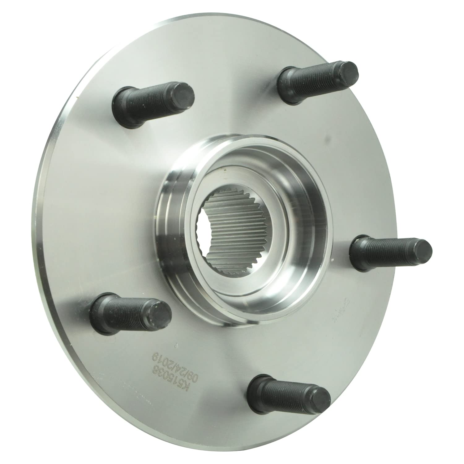 Detroit Axle - 4WD Front Wheel Bearing Hub Assembly Set for 2000-2001 Dodge Ram 1500 (with 2-Wheel ABS) - Replacement Pair for Smooth Off-Road & Towing Performance