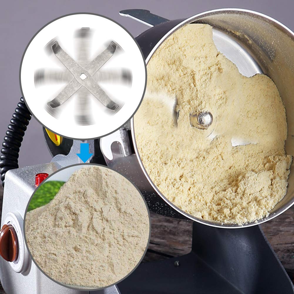 2Pcs High Efficiency 3D Crushing Grinder Blades - Premium Laboratory Pulverizer Accessories for Fast & Efficient Grinding - Ideal for Lab Sample Preparation, Herbal Medicine Processing & Food Powder Grinding