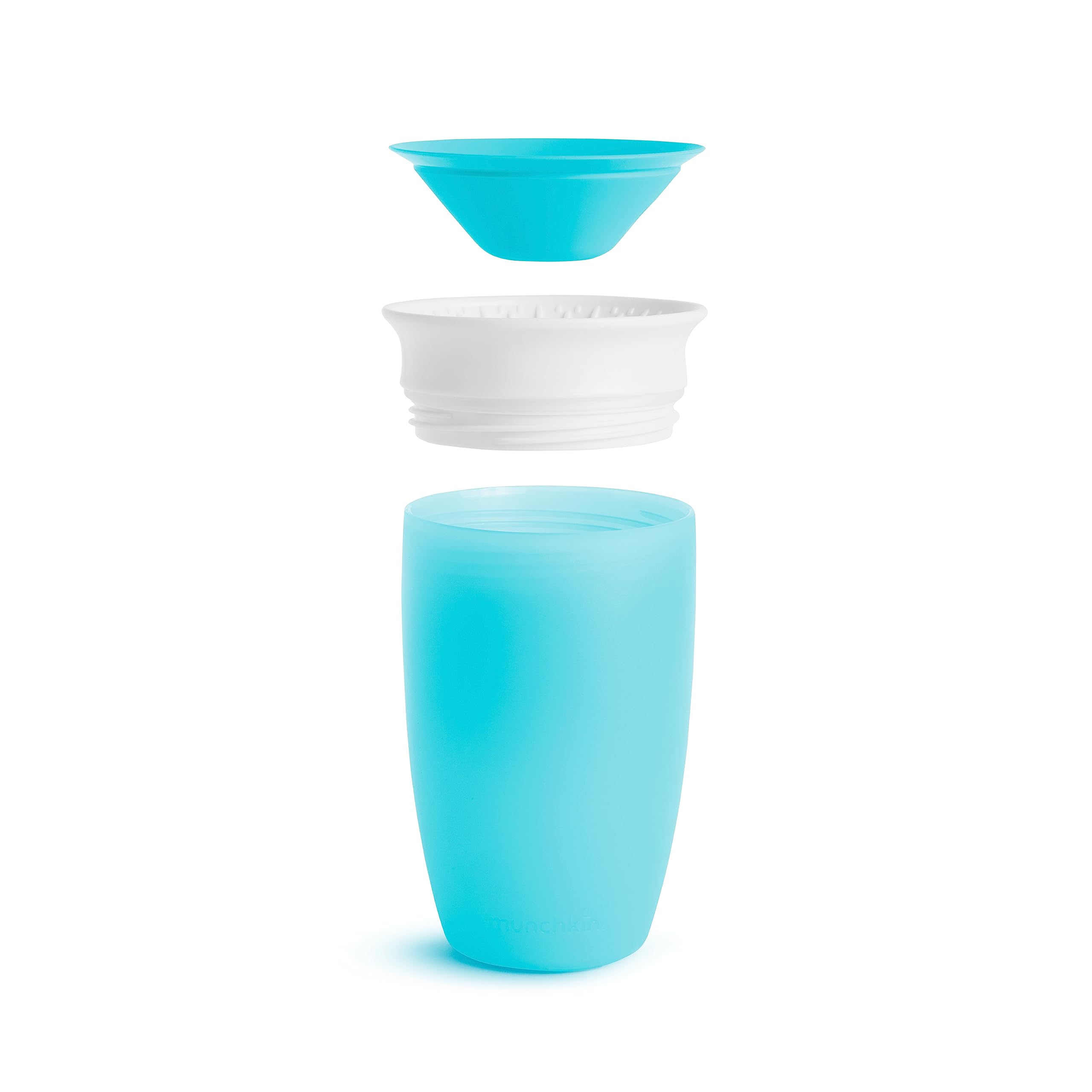 Munchkin Miracle 10 Oz 360° Sippy Cups and Silicone Placemats, 4-Piece Set, Blue & Purple - Perfect for Toddlers, Baby Feeding, and Travel | BPA-Free, Spill-Proof, Easy to Clean