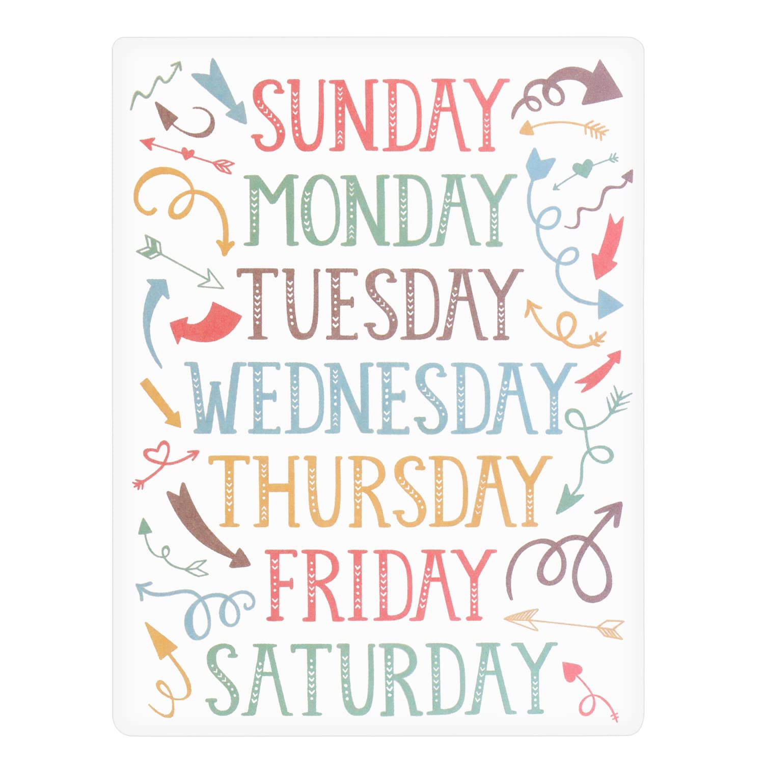 ONLYKXY 10-Pack Colorful Weekly Planner Stickers - Monday to Sunday Self-Adhesive Labels for Journals, Planners & Scrapbooking - Perfect for Organization, School & Office Use