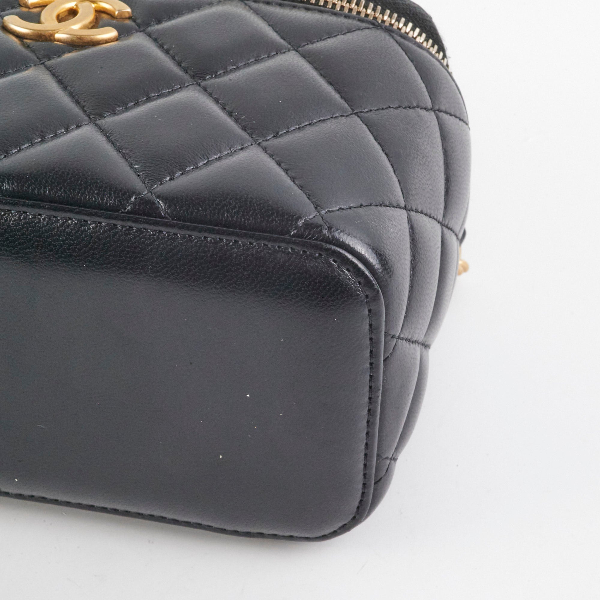 Chanel Seasonal Vanity Top Handle Black Bag - Luxury Designer Handbag for Women | Perfect for Evening Parties, Weddings & Special Occasions