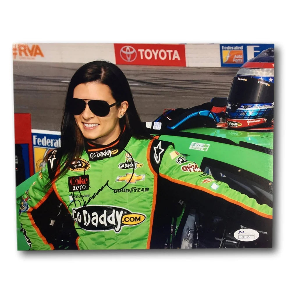 Danica Patrick Autographed 8x10 Photo with COA & PSA/DNA Certification - NASCAR & IndyCar Racing Memorabilia - Perfect for Sports Fans, Collectors, and Home/Office Decor