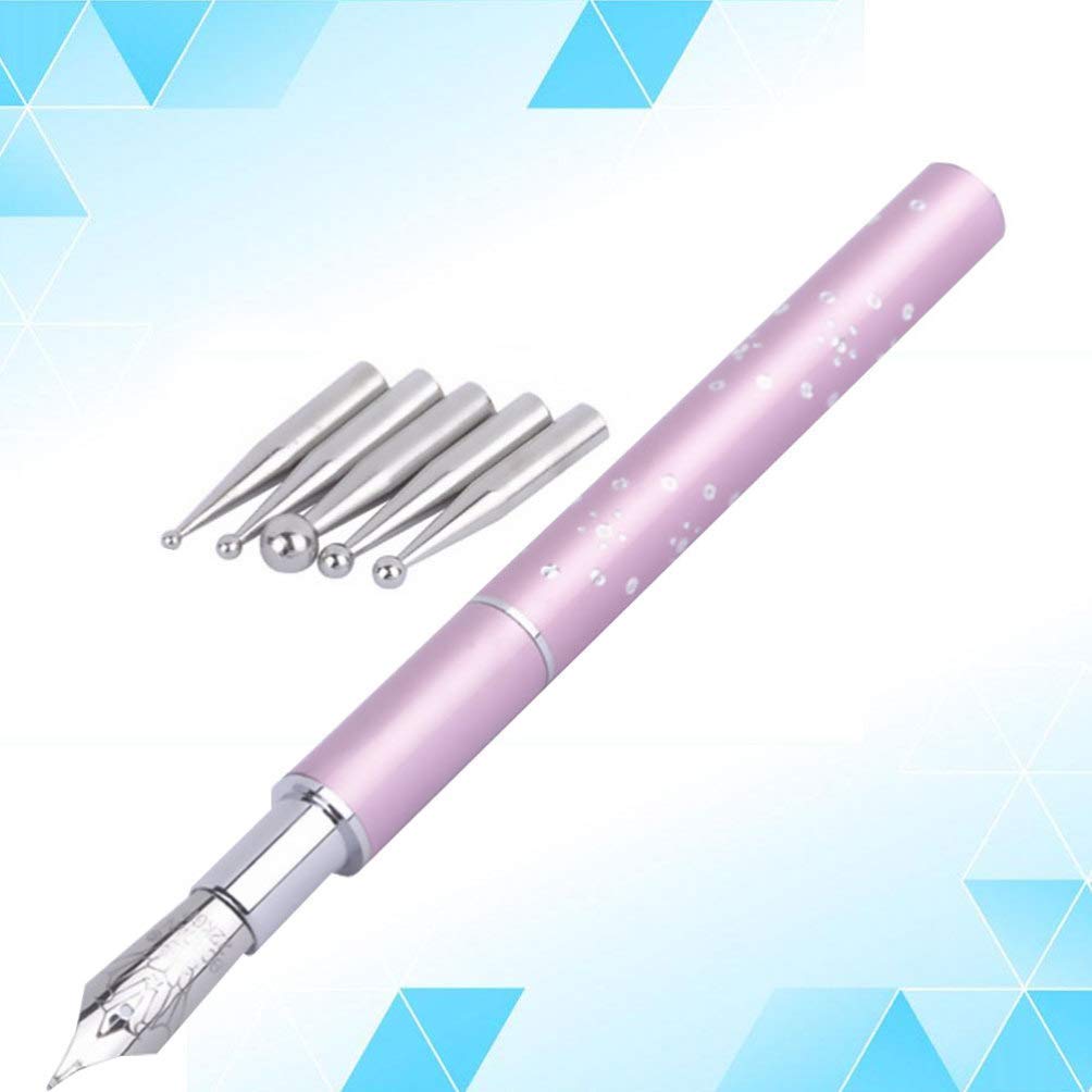 NAILWIND Professional Nail Art Fountain Pen Brush Set with Replacement Tips - Nail Dotting Tool, Nail Design Pen & Manicure Painting Accessories for Salon & Home DIY Nail Art