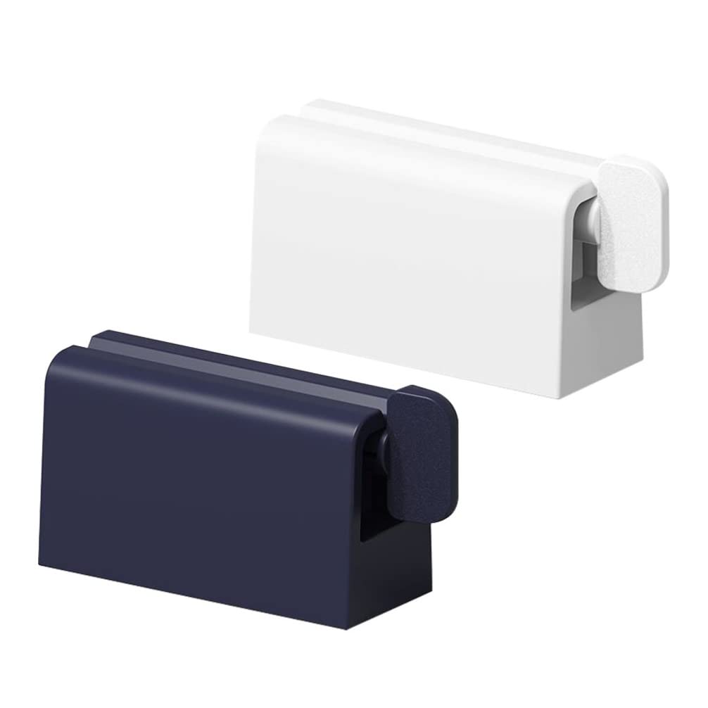 POPETPOP 2-Pack Plastic Toothpaste Tube Squeezer & Face Wash Dispenser - Cosmetic Oil Extractor & Facial Gadget for Easy Squeezing - Perfect for Bathroom, Travel, and Skincare Routine