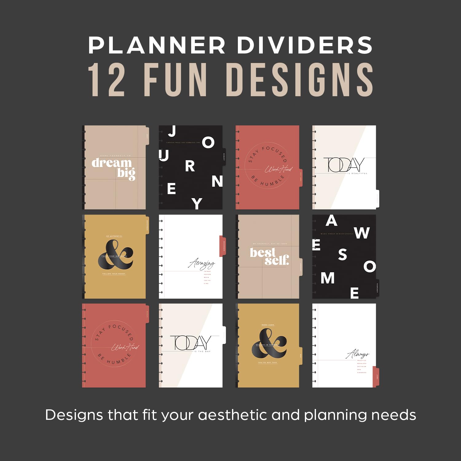 Happy Planner Disc-Bound 12-Month Academic Planner (July 2024–June 2025) - Classic Size 7