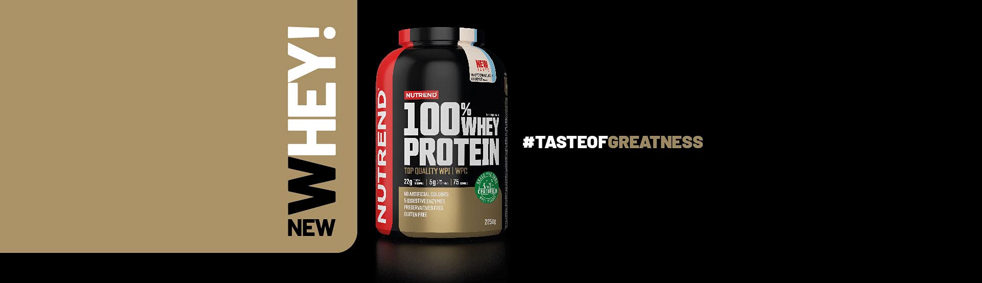 Nutrend 100% Whey Protein Powder for Muscle Building & Recovery - Glutamine & Amino Acids Supplement, 1000g White Chocolate Coconut Flavor - Ideal for Post-Workout, Weight Training & Fitness Enthusiasts
