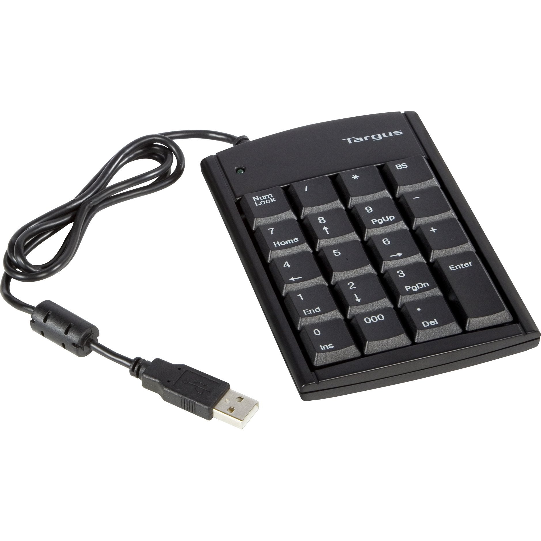 USB Numeric Keypad with 4-Port Hub - Compact Number Pad for Laptops, Accounting, Data Entry & Office Work