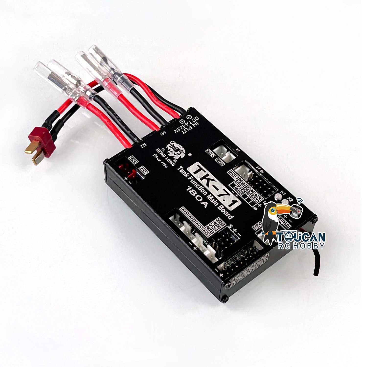Henglong 7.1 Multi-Function Main Board for 1/16 RC Tank Models - Compatible with Leopard 2A6 & Abrams M1A2 - Realistic Sound Effects - Perfect for RC Tank Enthusiasts and Military Model Collectors