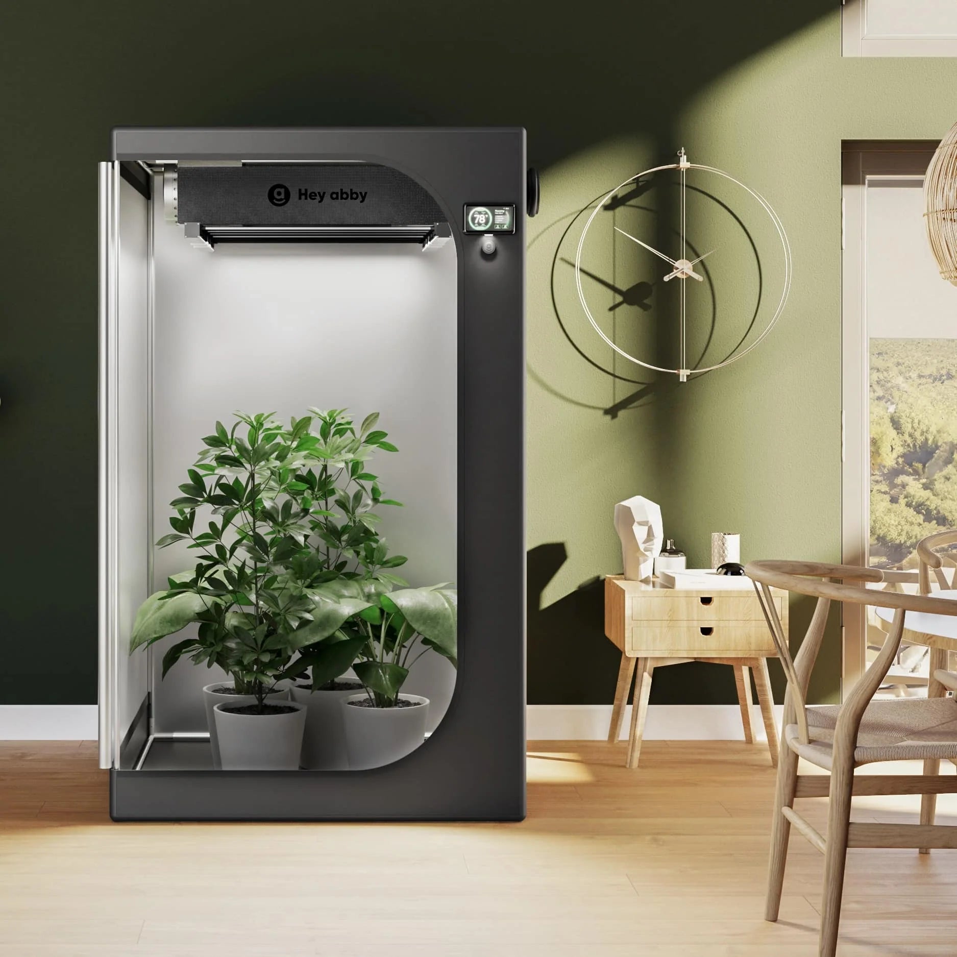 Hey abby GrowMate Next Gen Smart Indoor Grow System for Hydroponics, Herbs, and Vegetables - Perfect for Home Gardening and Urban Farming