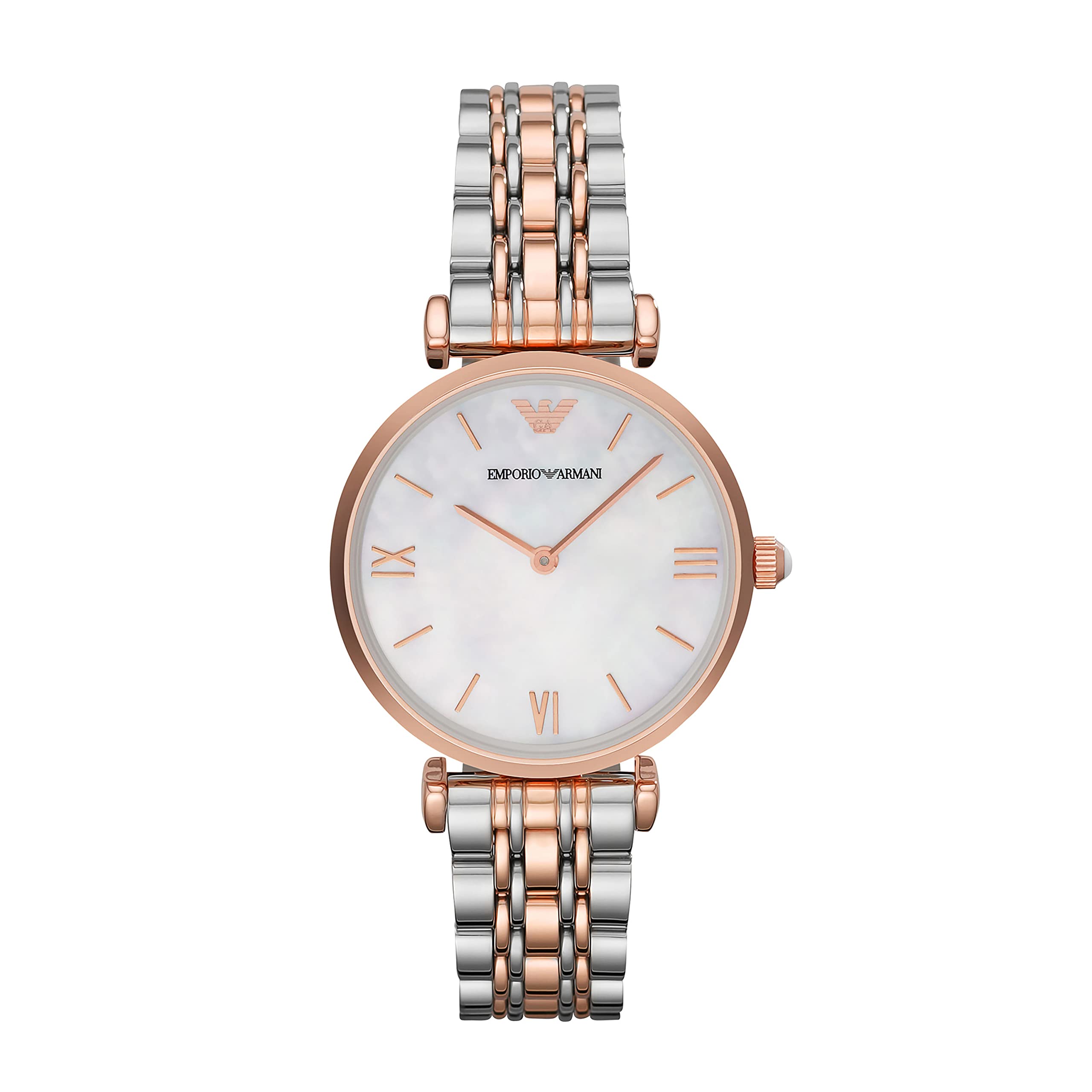 Emporio Armani Women's Luxury Stainless Steel Dress Watch - Elegant Fashion Accessory for Office, Party & Special Occasions