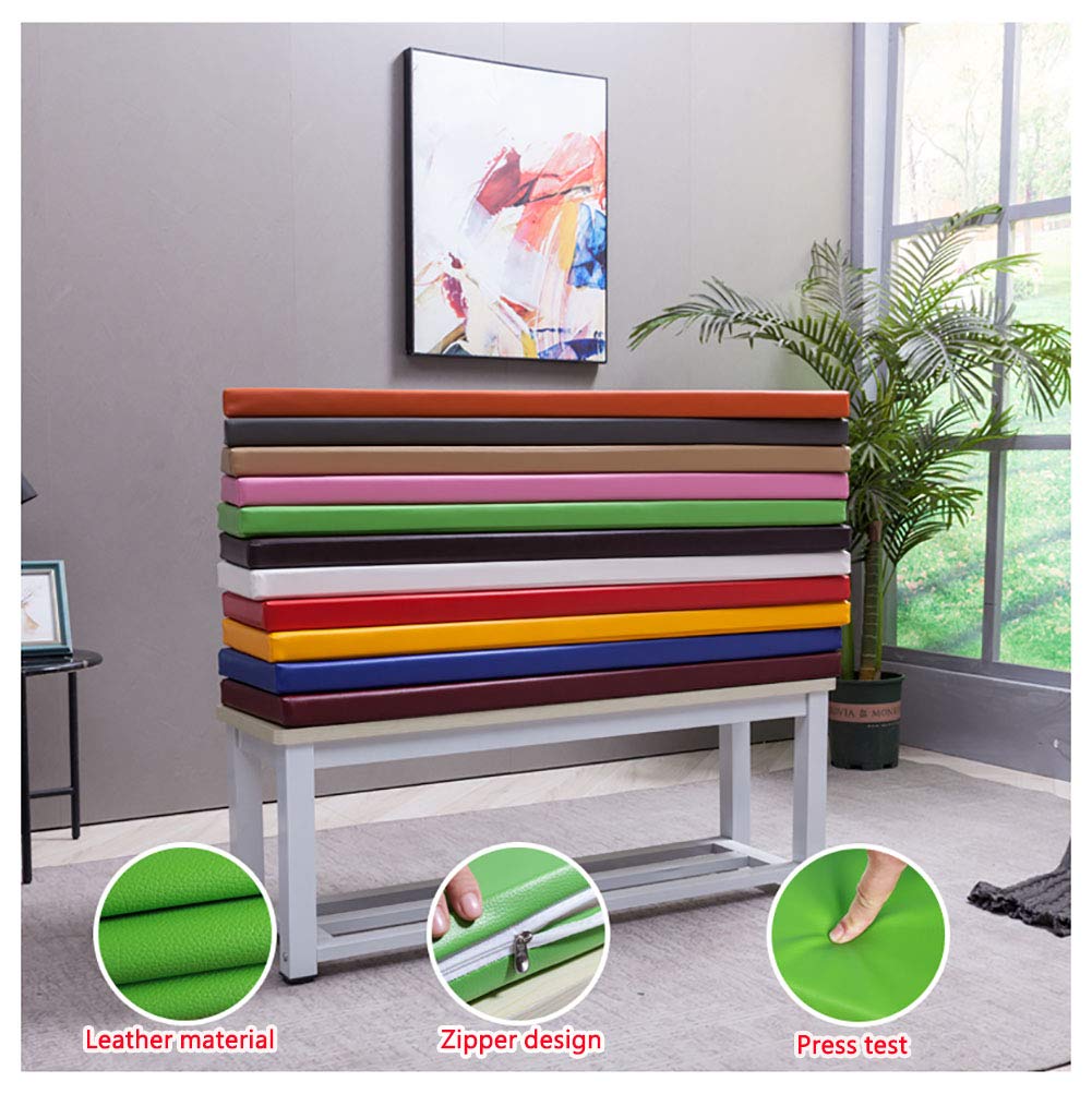 Premium Dining Room Bench Covers & Patio Cushions - Waterproof Slipcovers for Kitchen, Garden & Outdoor Benches (60×30×5cm/23×12×2in, Sapphire Blue) - Perfect for Indoor Dining Sets, Outdoor Patio Furniture & Deck Seating Protection