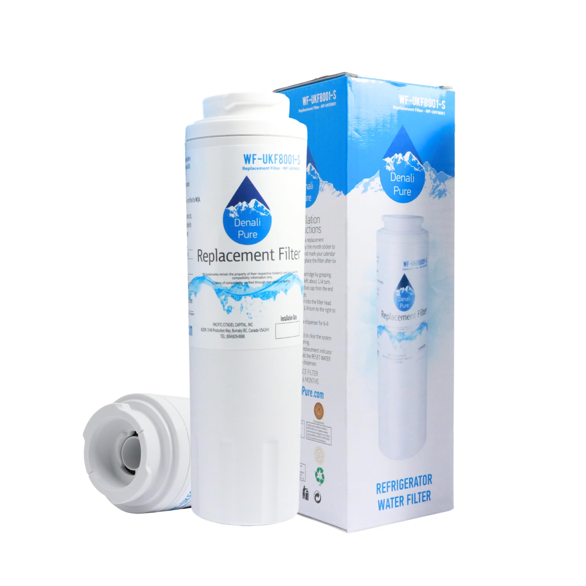 Upstart Battery KitchenAid Refrigerator Water Filter Replacement - Compatible with KBFS25EWMS & UKF8001, 1-Pack - Clean & Safe Drinking Water for Your Home