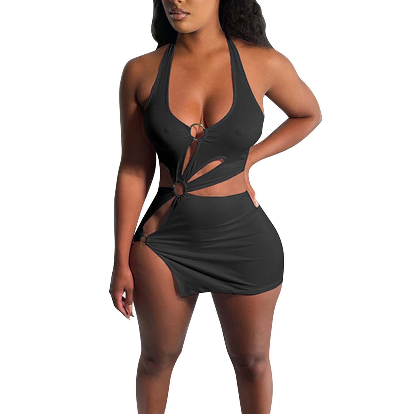 Women's Summer Casual Spaghetti Strap Maxi Dress with Pockets - Perfect for Beach Vacations, Date Nights & Outdoor Parties