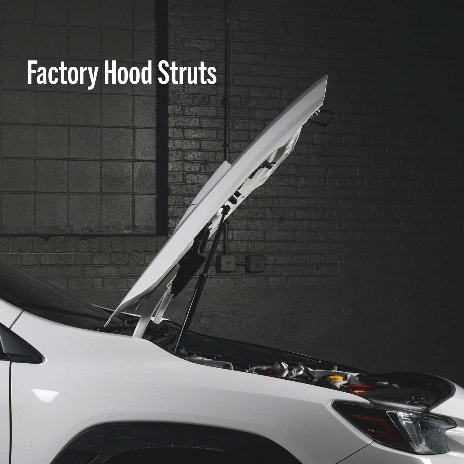 Overtake High Lift Hood Struts for 2015-2023 Subaru WRX & STI - Easy Installation & Improved Engine Access - Perfect for Car Maintenance & Performance Upgrades