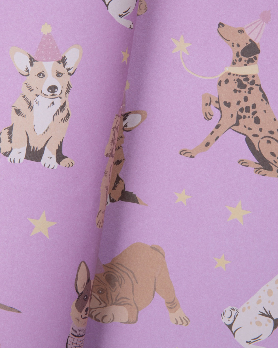 Fun Party Dogs Wrapping Paper for Birthdays & Gifts - Colorful Dog-Themed Gift Wrap for Parties, Celebrations & Special Occasions