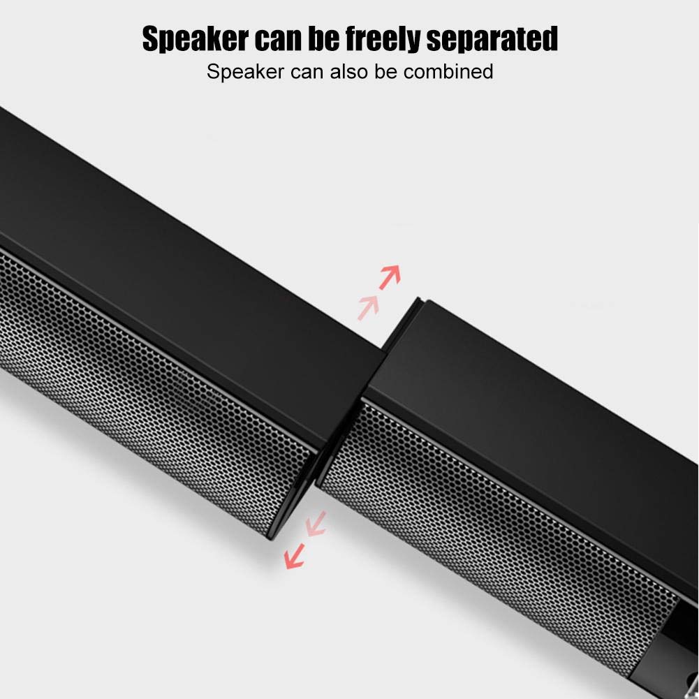 Hakeeta Wired Computer Audio Speaker V-117, Stereo Bass Surround Sound for Home, Desktop, Laptop, Gaming & Music