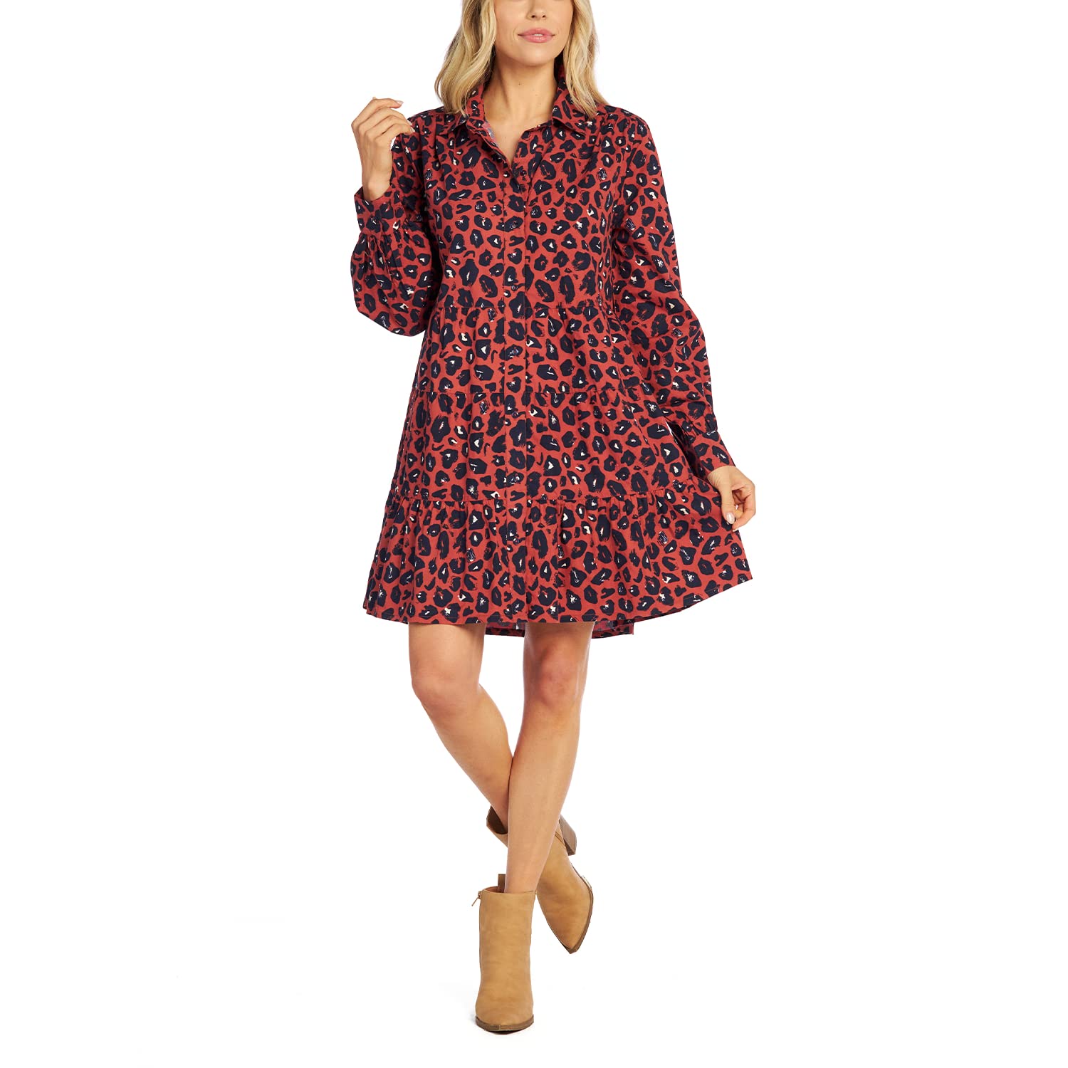Stylish Mud Pie Polly Tiered Women's Dress - Flowy & Elegant for Casual Outings, Parties, and Summer Events