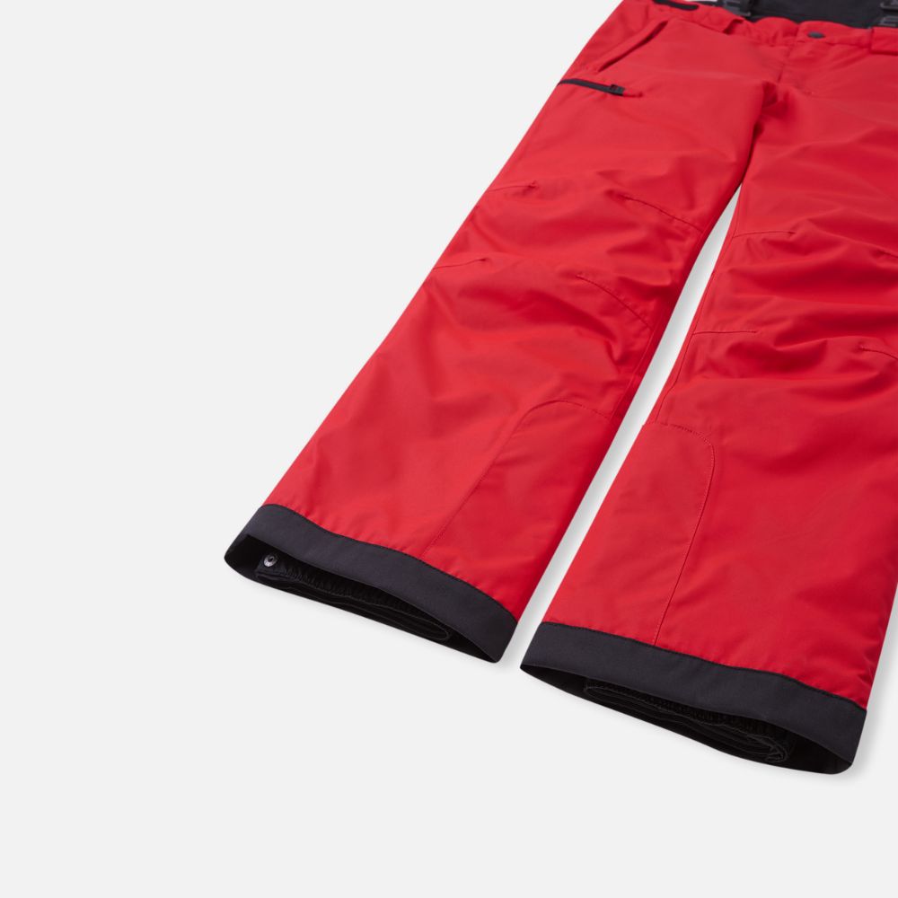 Reima Terrie Kids Ski Pants - Waterproof Winter Snow Pants for Boys & Girls, Tomato Red - Perfect for Skiing, Snowboarding & Outdoor Winter Activities