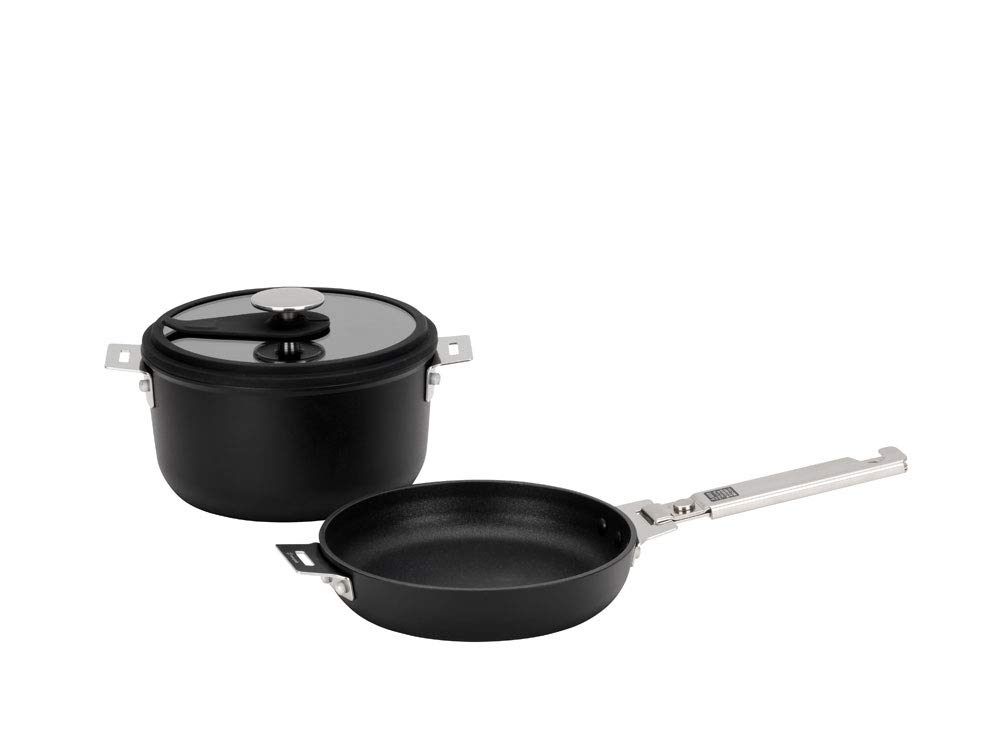 Snow Peak Titanium Camping Cookware Set - Lightweight Portable Outdoor Cooking Gear for Backpacking, Hiking & Camping | Perfect for Camp Stoves & Backcountry Adventures