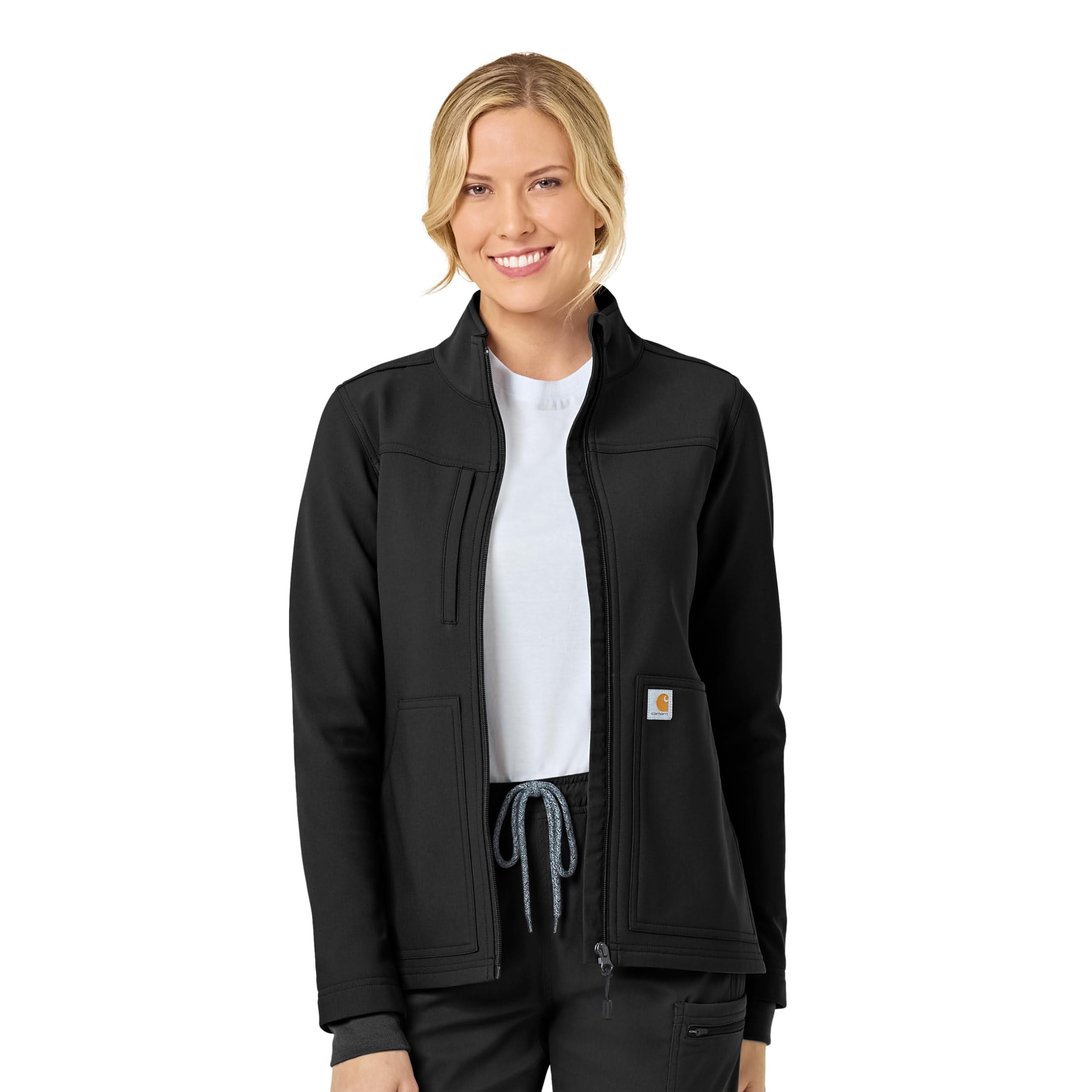 Carhartt Women's Rugged Flex Bonded Fleece Jacket - Water-Resistant Winter Coat for Outdoor Work & Hiking | Warm Insulated Workwear for Cold Weather