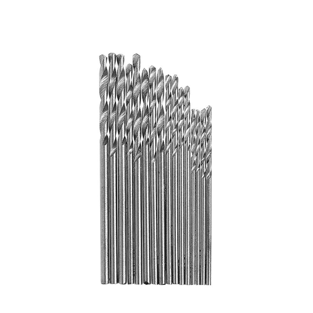 16Pcs HSS High-Speed Steel Twist Drill Bit Set (0.8-1.5mm) - Precision Manual Craft Drill Bits for Electric Grinding Drills - Perfect for DIY Projects, Jewelry Making, and Metalworking