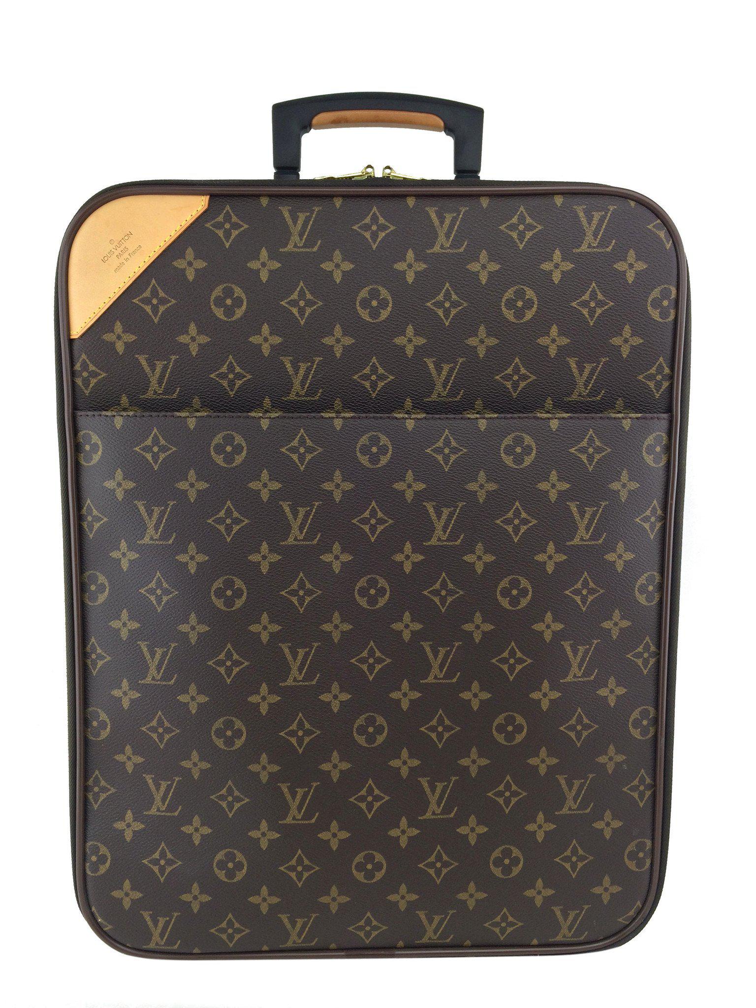Louis Vuitton Pegase 50 Monogram Canvas Rolling Suitcase - Luxury Travel Luggage for Business Trips & Vacations - Durable Spinner Carry-On with TSA Lock