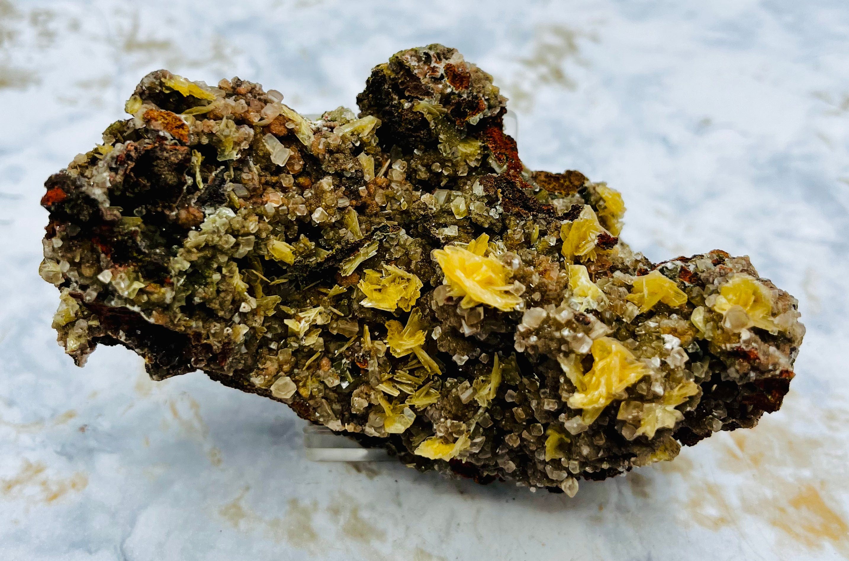 Conichalcite Mineral Specimen - Rare Green Crystal for Rock Collectors & Geology Enthusiasts - Perfect for Display Cases, Home Decor & Educational Use